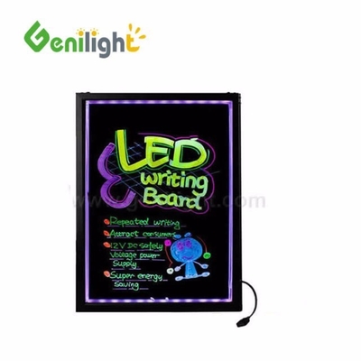 OEM 맑은 템퍼드 글래스 지워질 수 있는 LED 메시지 쓰기판 RGB SMD5050 LED 스트립