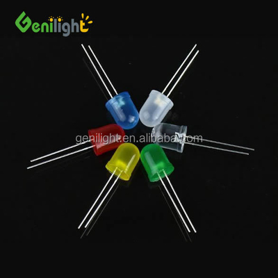 5mm 둥근 다이오드 Genilight 8mm F8 LED 표준 투명 전자 부품