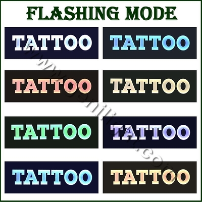 디자인 직사각형 모양과 에포시 樹脂 재료로 LED 문신 뚫기 네온 오픈 표지판