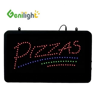 맞춤형 Genilight 22*13인치 CE RoHS 아크릴 피자 BY THE SLICE LED 네온 오픈 표지판