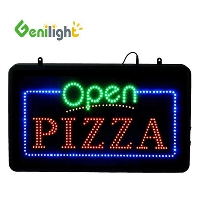 맞춤형 Genilight 22*13인치 CE RoHS 아크릴 피자 BY THE SLICE LED 네온 오픈 표지판