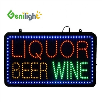 플래싱 애니메이션 Genilight 22*13인치 LED 오픈 네온 표지판