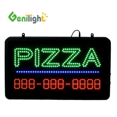 사용자 정의 RGB 56 * 33cm 피자 오픈 B2B 요구 사항에 대한 애니메이션 LED 표지판 Genilight