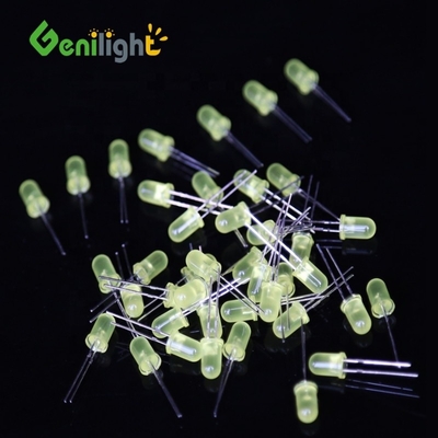 5mm 노란 촛불 빛 깜빡이는 다이오드 밝은 LED 빛 최대 역류 50uA