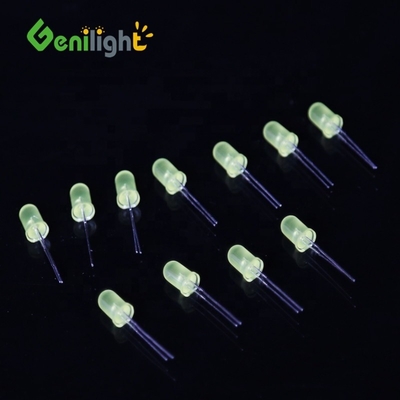 5mm 노란 촛불 빛 깜빡이는 다이오드 밝은 LED 빛 최대 역류 50uA