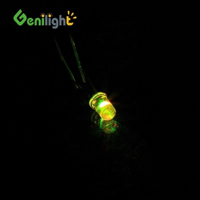 5mm 노란 촛불 빛 깜빡이는 다이오드 밝은 LED 빛 최대 역류 50uA