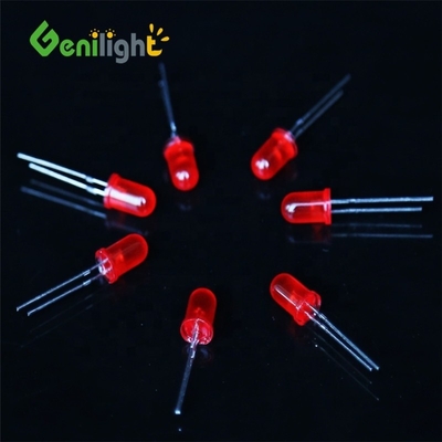 F5 5mm LED 전구 방출 다이오드 흰색 녹색 빨간색 파란색 노란색 두 핀