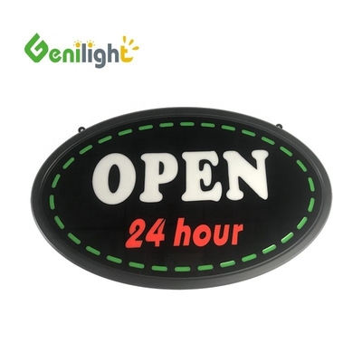 22*13인치 LED 네온 표지판, 24시간 개방형 편지, 사용자 정의 가능, CE RoHS 인증