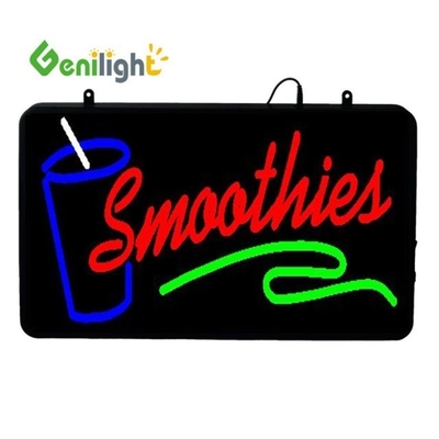 CE RoHS 58*36cm 아크릴 LED 플래시 SUSHI 표지판 실내 광고 디스플레이용 Genilight