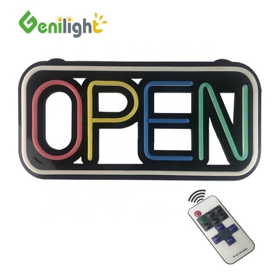 쉬운 48 * 25cm LED 네온 실리콘 오픈 표지판 10 종류의 변경 기능과 25 C 패션