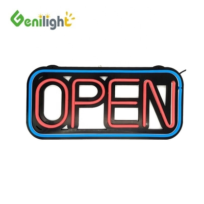 쉬운 48 * 25cm LED 네온 실리콘 오픈 표지판 10 종류의 변경 기능과 25 C 패션
