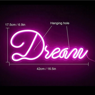 저하 가능한 LED 라인트 예술 네온 장식 생일 크리스마스 결혼식 게임실 전압 5V 전력 소비 1