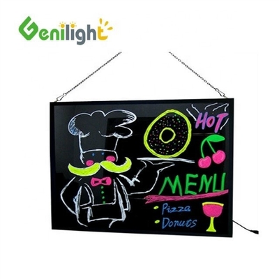 직사각형 타입 60*40cm 아크릴판 RGB 마법 LED 글쓰기 표지판