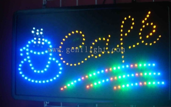 Genilight 실내 22*13인치 LED 카페 오픈 신호