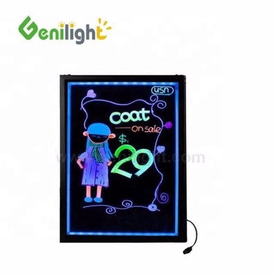 플래싱 LED 재쓰기 가능한 글쓰기판, 제어 버튼 삼각장치 정지 직사각형 모양 및 바람에 대한 뛰어난 능력