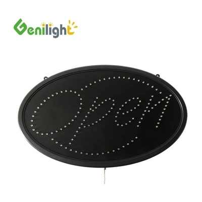 ODM 커스텀 타원형 LED OPEN 빛 네온 표지판 고해상도
