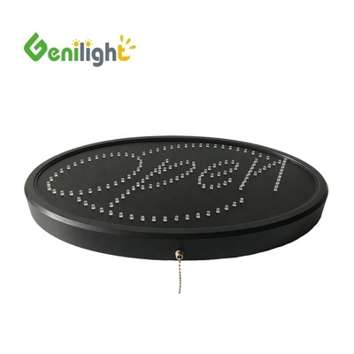 ODM 커스텀 타원형 LED OPEN 빛 네온 표지판 고해상도