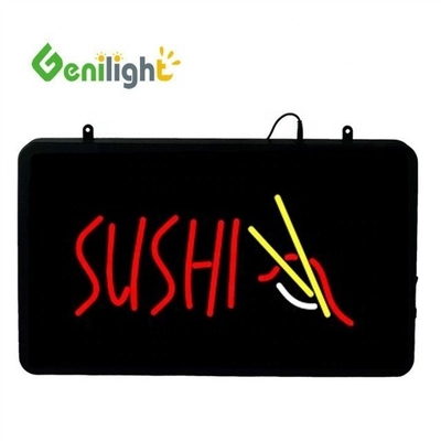맞춤형 문자 SUSHI 물고기 LED 네온 표지판 정사각형 전력 인증 CE ROHS 및 더 많은