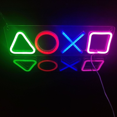 화려한 LED 네온 조명 42*12.5cm USB 가동 벽 장식으로 게임실을 업그레이드