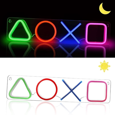 화려한 LED 네온 조명 42*12.5cm USB 가동 벽 장식으로 게임실을 업그레이드