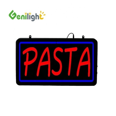 아크릴 전면판 PASTA 네온 표지판 및 애니메이션 디스플레이 기능