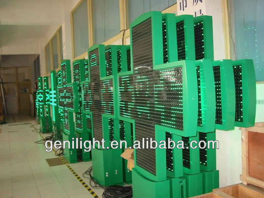 P16 P20 픽셀 RS232 RF 제어 통신과 함께 3D LED 약국 크로스 디스플레이 표시
