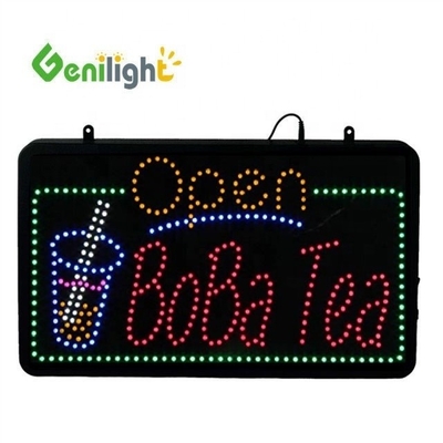 실내 RGB 커스텀 슈퍼 라이트 LED 글자 바 바 차 오픈 네온 표지판 주스 가게 에너지