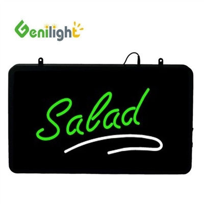 RGB 직사각형 아크릴 LED 개방 표시 56*33cm CE RoHS 조명 깜박이는 SUSHI 디스플레이