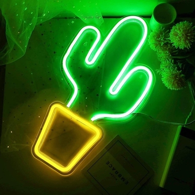USB 가동 LED 네온 표지판 침실 장식용