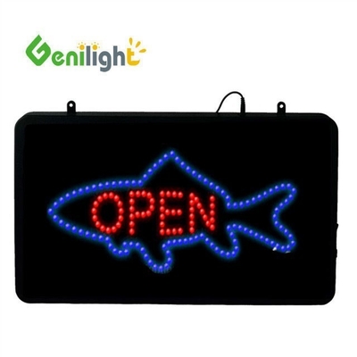 56*33cm DC12V Genilight 플래시 엣지 광고 LED 프라이드 치킨 상점 오픈 표지판