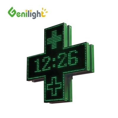 SDK 기능 야외 방수 프로그램 가능한 풀 컬러 크로스 디스플레이 약국 LED 신호