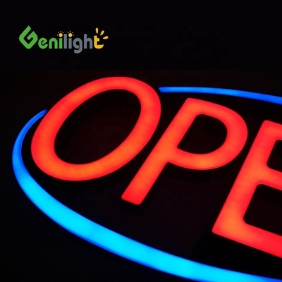 커스터마이즈 된 쥬모 ULTRA BRIGHT LED OPEN SIGN 플래싱 스크롤 모드 빨간색 / 파란색 완벽