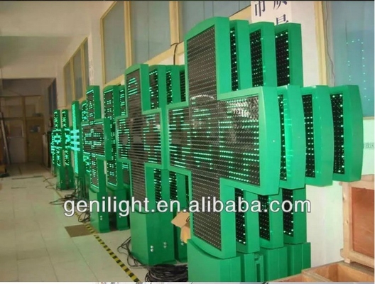 ODM 전색 LED 크로스 약국 표지판 WIFI 제어 및 1G 픽셀 구성