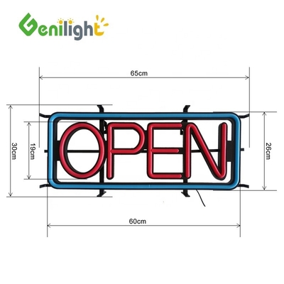 CE 인증 110-240V LED 오픈 신호를 위한 맞춤형 플래시어 광고 조명