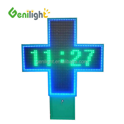 야외 RF / WIFI / 원격 제어 LED 약국 크로스 디스플레이 설치 및 조작이 쉽습니다