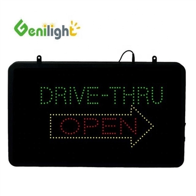 CE RoHS 승인 Genilight 22*13인치 실내 아크릴 LED 네온 오픈 표지판 광고용
