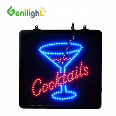 0 전력 소모 Genilight 컵 로고 LED 네온 표지판을 가진 사용자 지정 칵테일