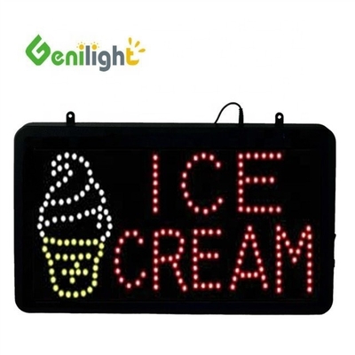 56*33 패널 크기 Genilight 아이스크림 LED 액릴 오픈 표지판 터치 스크린