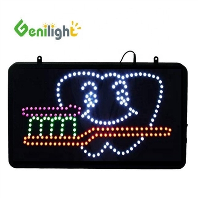 ABS 오픈 폼 젠리 라이트 오발 58*36cm LED 네온 오픈 사이니 톱 로고