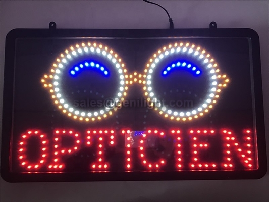 맞춤형 아크릴 프론트 보드 눈 관리를 위한 Genilight LED 네온 표지판 22*13 인치 CE RoHS