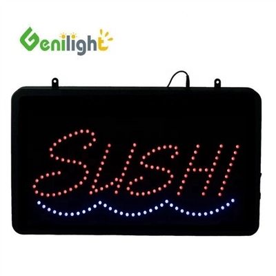 53*45cm 사용자 지정 LED 네온 열기 낚시 장비 상점 ABS 아웃프레임 및 애니메이션 디스플레이 기능