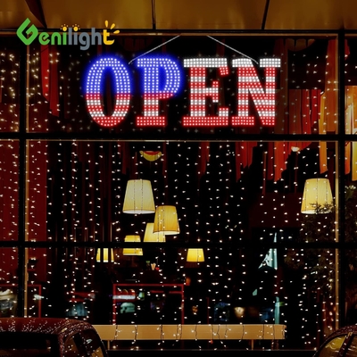PCB 전면판 높은 밝기 58*36cm 타원형 아크릴 LED 오픈 폐쇄 상점 표지판