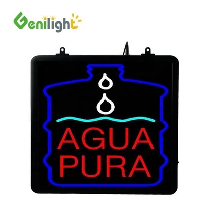 콘트라스트 비율 Genilight 실내 22*13인치 LED 카페 오픈 신호 및 전력 절약