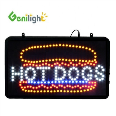 콘트라스트 비율 Genilight 실내 22*13인치 LED 카페 오픈 신호 및 전력 절약