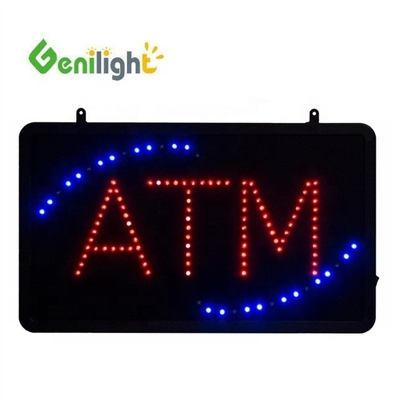 PCB 보드 아크릴 재료와 타원형 LED 광고 은행 ATM 오픈 표지판