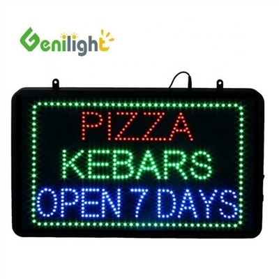 Genilight 실내 22*13인치 DC12V 케바브 LED 오픈 라이트 표지판