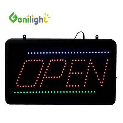 플래싱 애니메이션 모드 Genilight 56*33cm 풀 컬러 전자 LED 네온 OPEN 신호