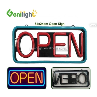 플래싱 애니메이션 모드 Genilight 56*33cm 풀 컬러 전자 LED 네온 OPEN 신호