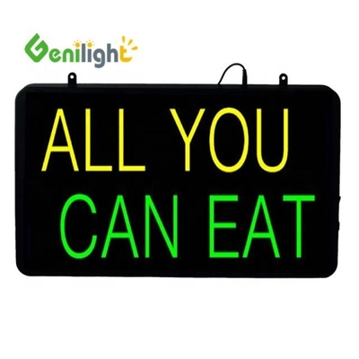 CE RoHS 실내 56*33cm Genilight 비공간 플래시 LED 오픈 신호 프로그램 가능한 LED 신호