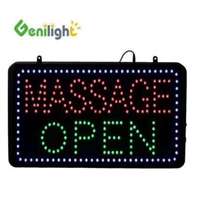 CE RoHS 실내 56*33cm Genilight 비공간 플래시 LED 오픈 신호 프로그램 가능한 LED 신호